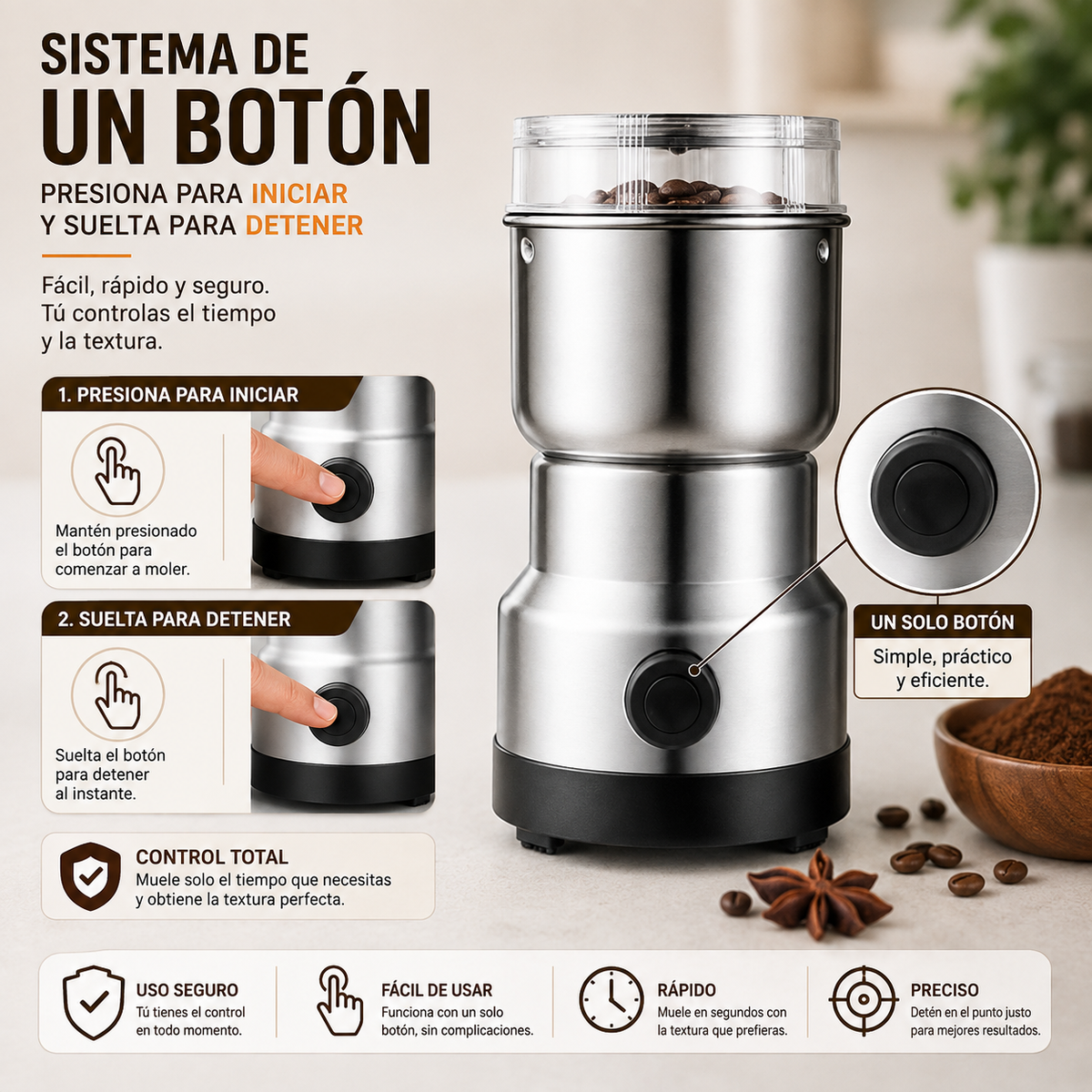 Moledor De Cafe Y Granos