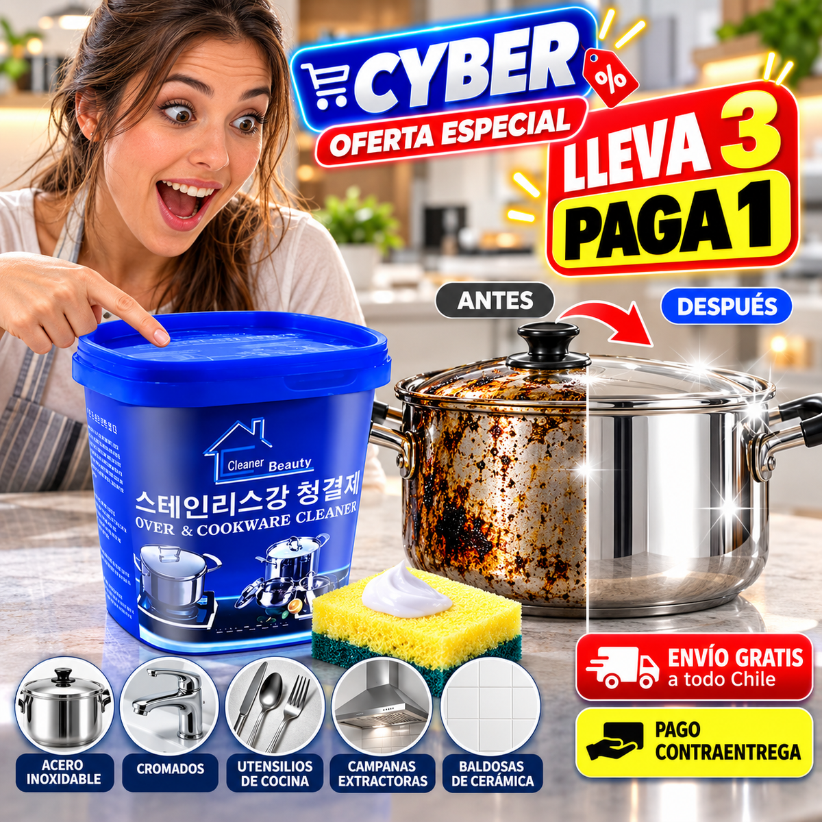 PASTA LIMPIEZA PROFUNDA GRASA MULTIUSO
