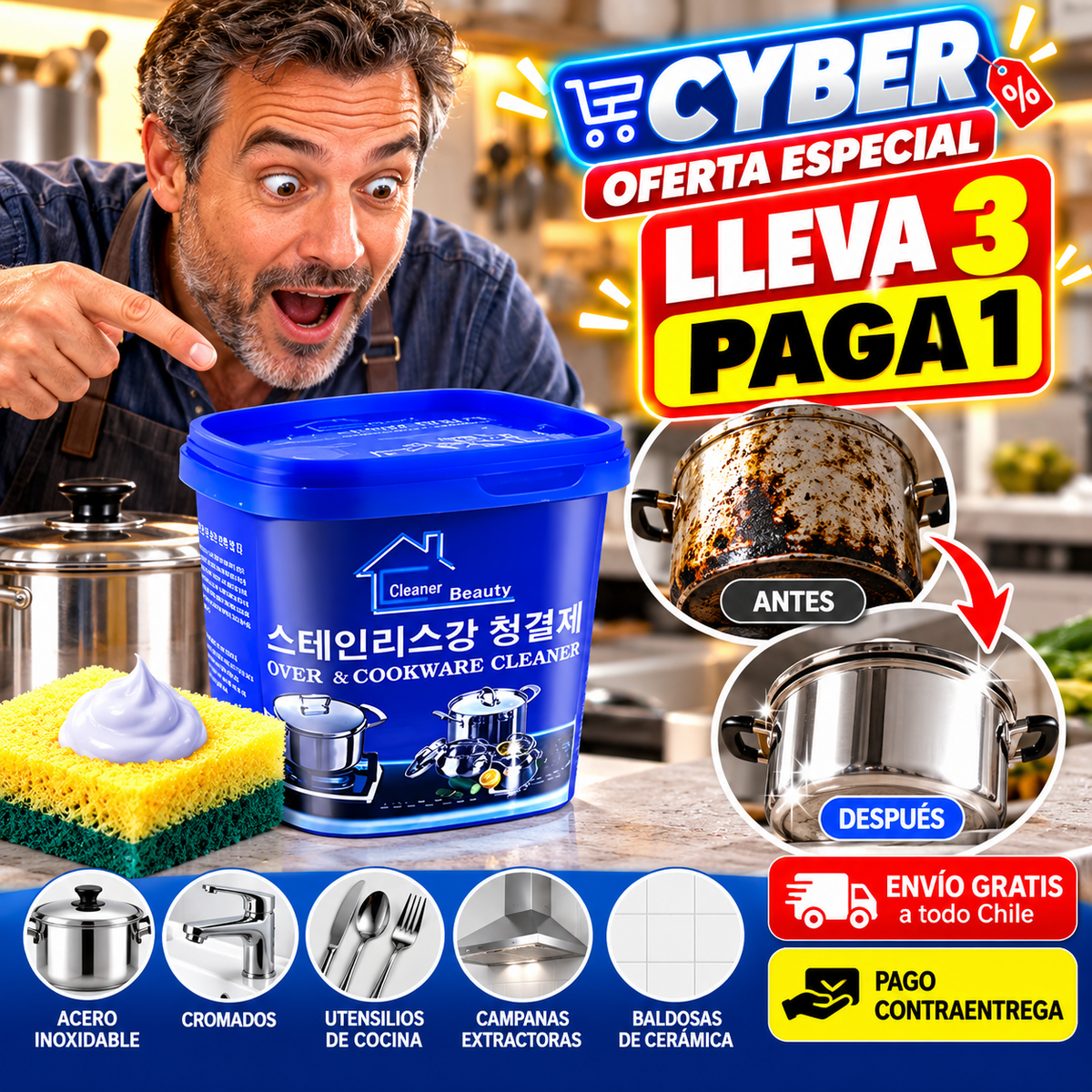 PASTA LIMPIEZA PROFUNDA GRASA MULTIUSO