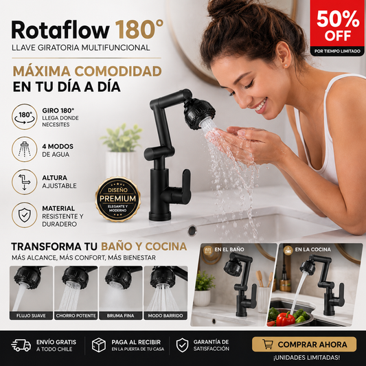 RotaFlow 180 - Ángulo perfecto, cero esfuerzo