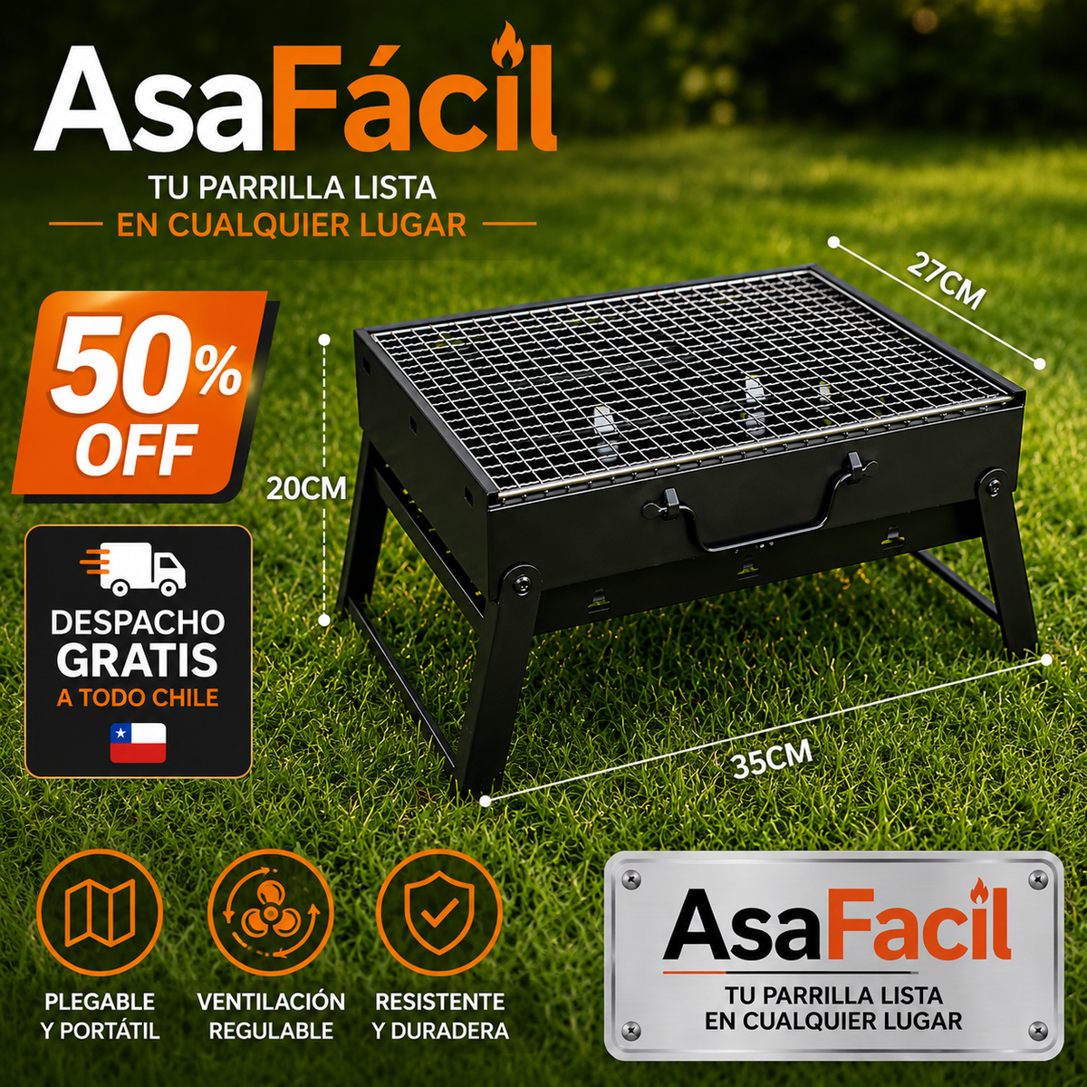 AsaFácil - Tu parrilla lista en cualquier lugar