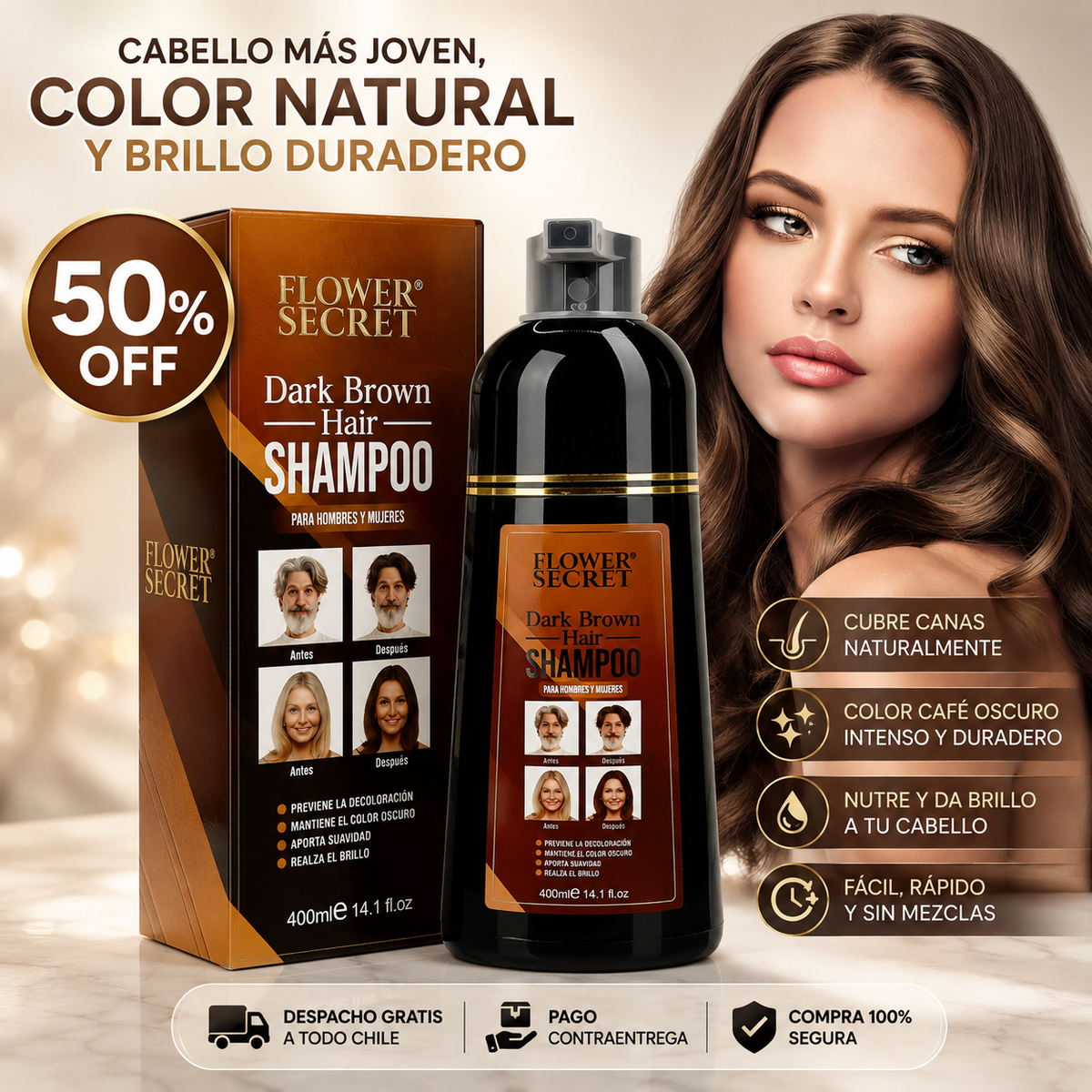 SHAMPOO ANTICANAS FLOWER SECRET