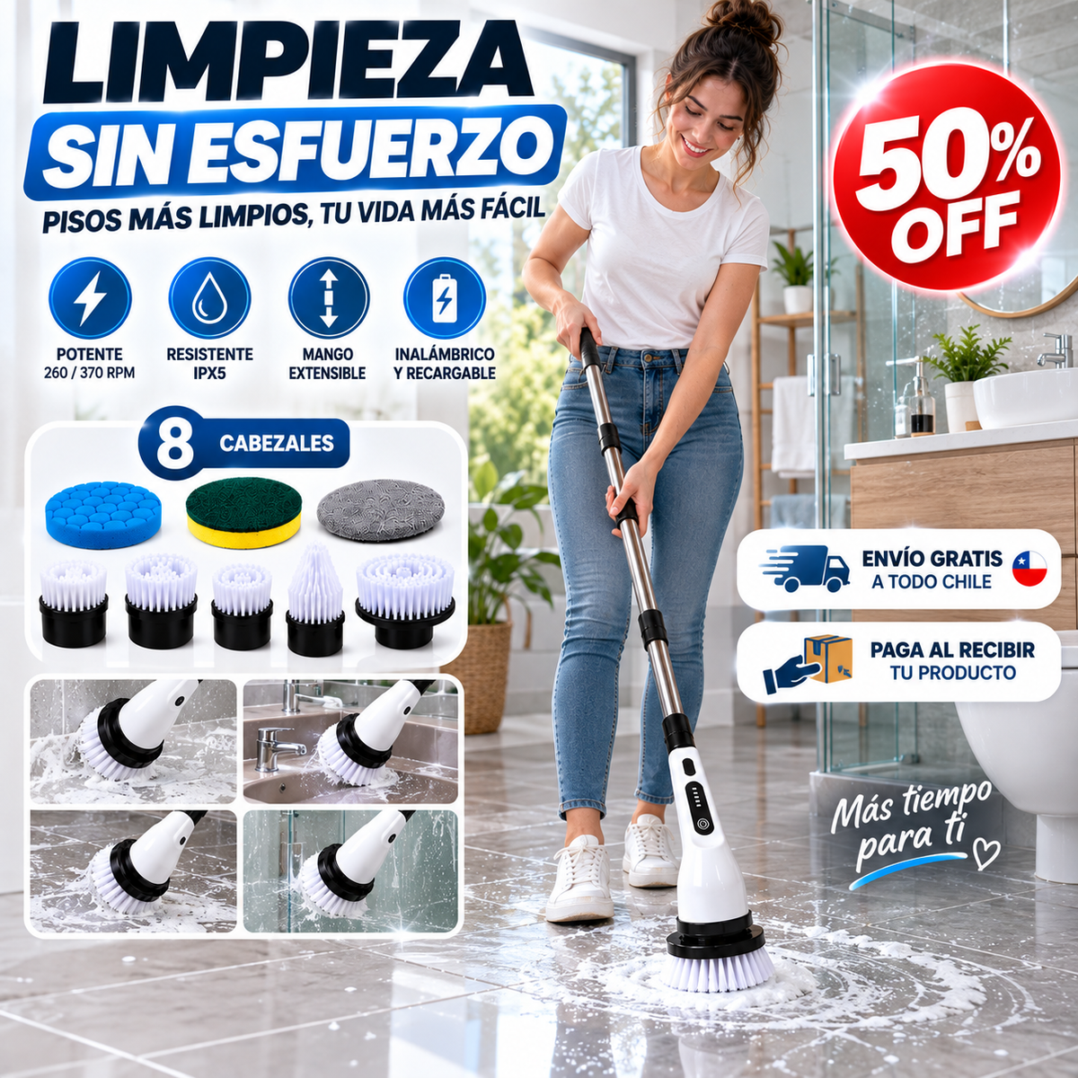Cepillo de limpieza 8 en 1